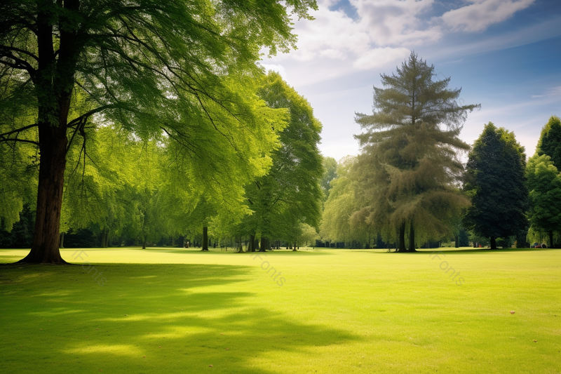 夏日明亮森林公园草坪草地树木园林,高清,摄影图,摄影图片,图片大全,摄影图免费下载